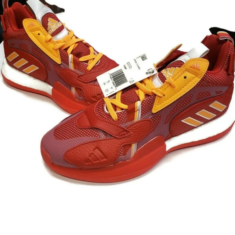 Adidas Zone Boost Mens 10 Atlanta Hawks Basketball Shoes FY0869 Collegiate Red